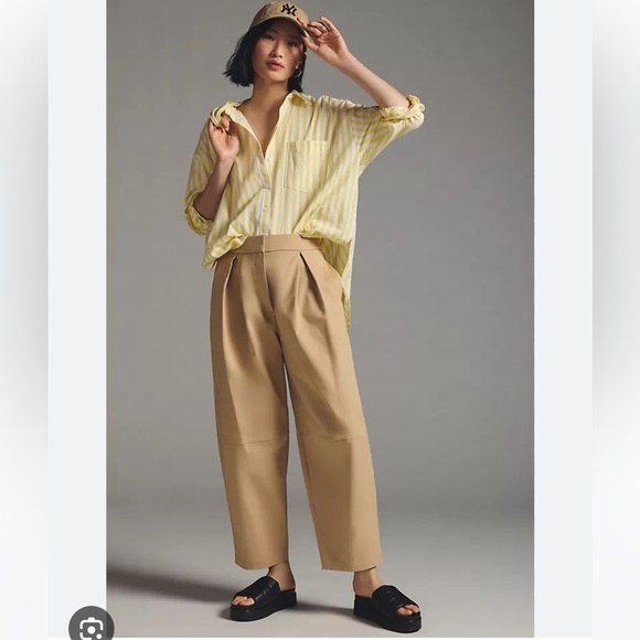 Anthropologie Exquise Barrel Seamed Chinos NWT - Picture 1 of 5